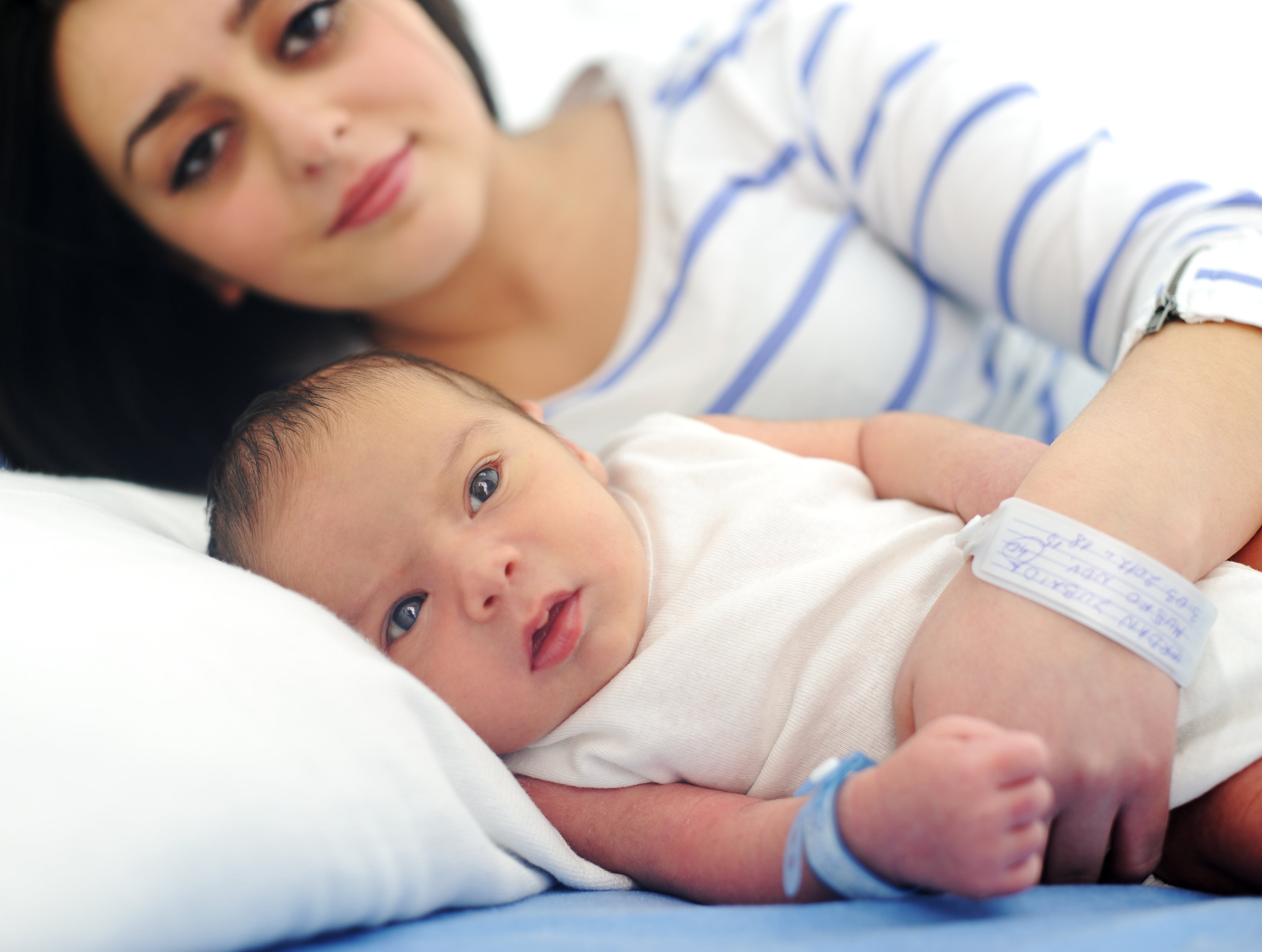 Mother with newborn