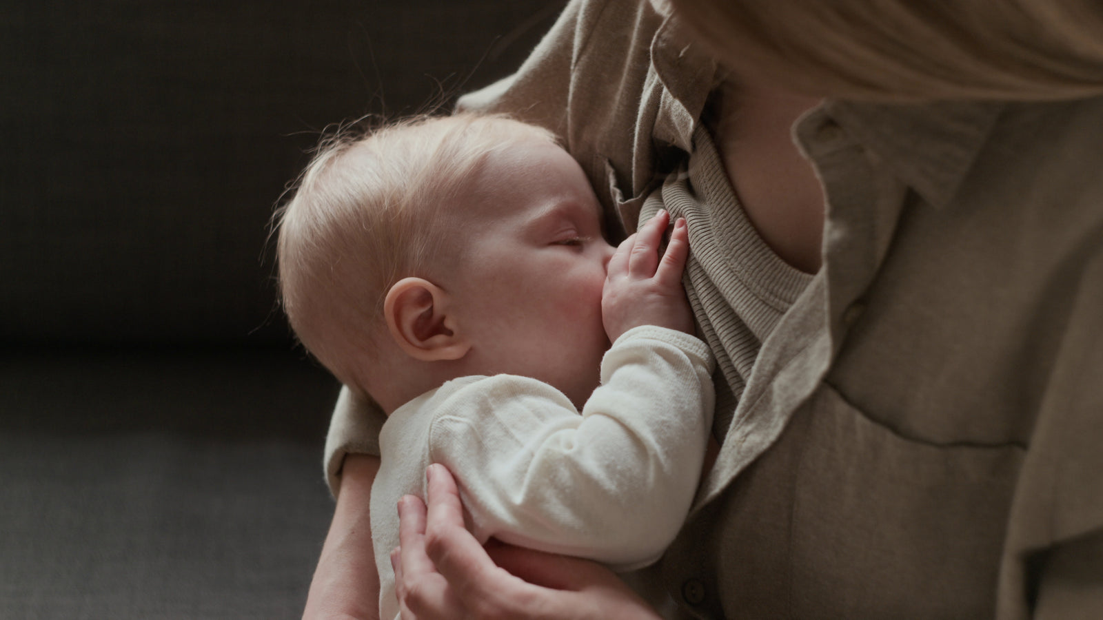 Breastfeeding mother and baby